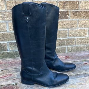 🍄 Frye & Co. Tania Black Leather Riding Boots